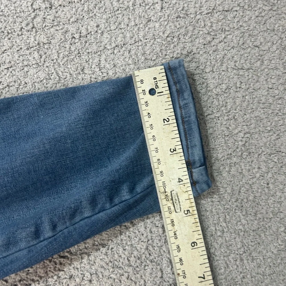 Spanx Jean-ish Ankle Skinny Leggings‎ Small Petite Blue Denim Shapewear Slimming